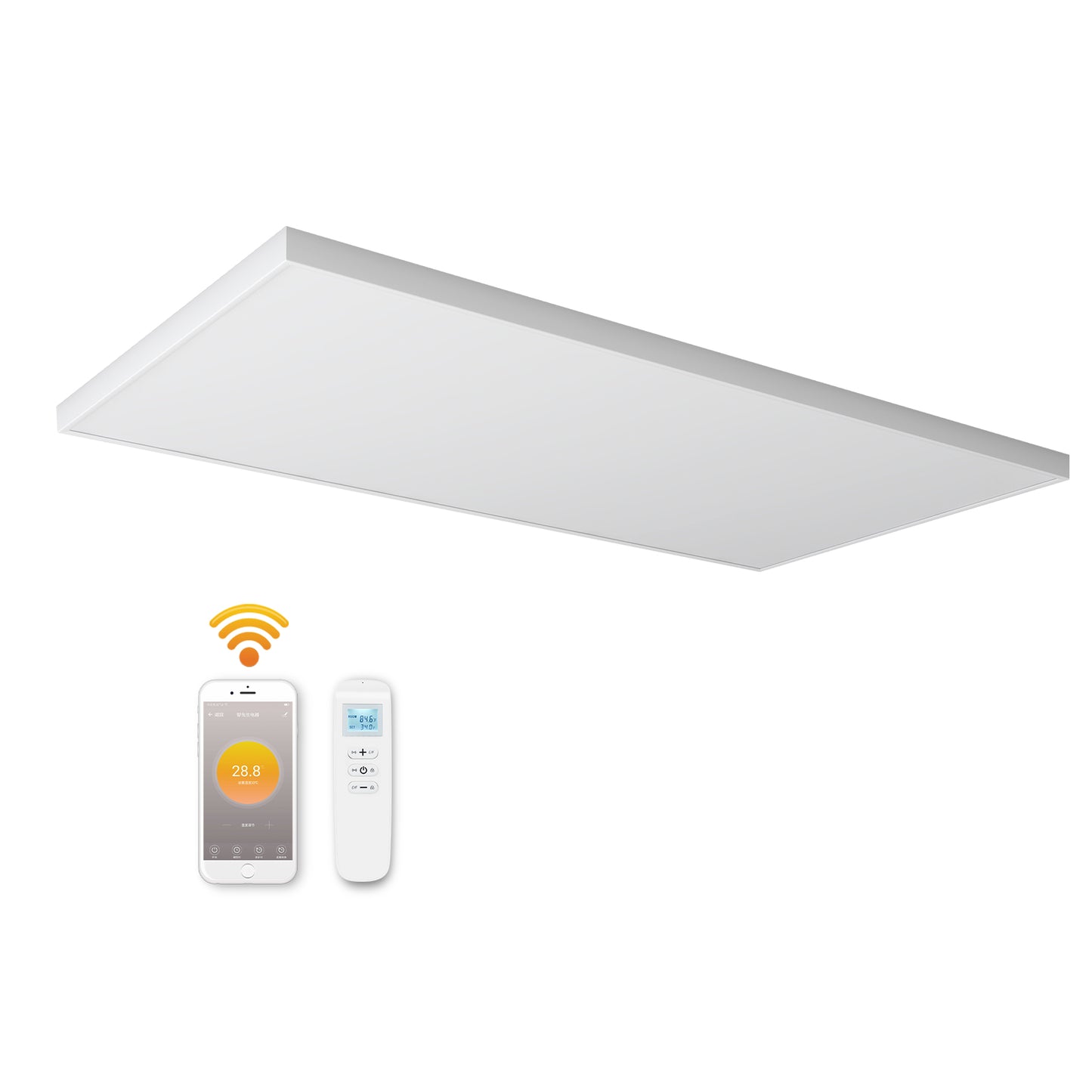 Stropní Infrapanel CEILING PRO 400W WiFi | Výhřevnost 8 m² | 60×60 cm | Termostat na DO + WiFi