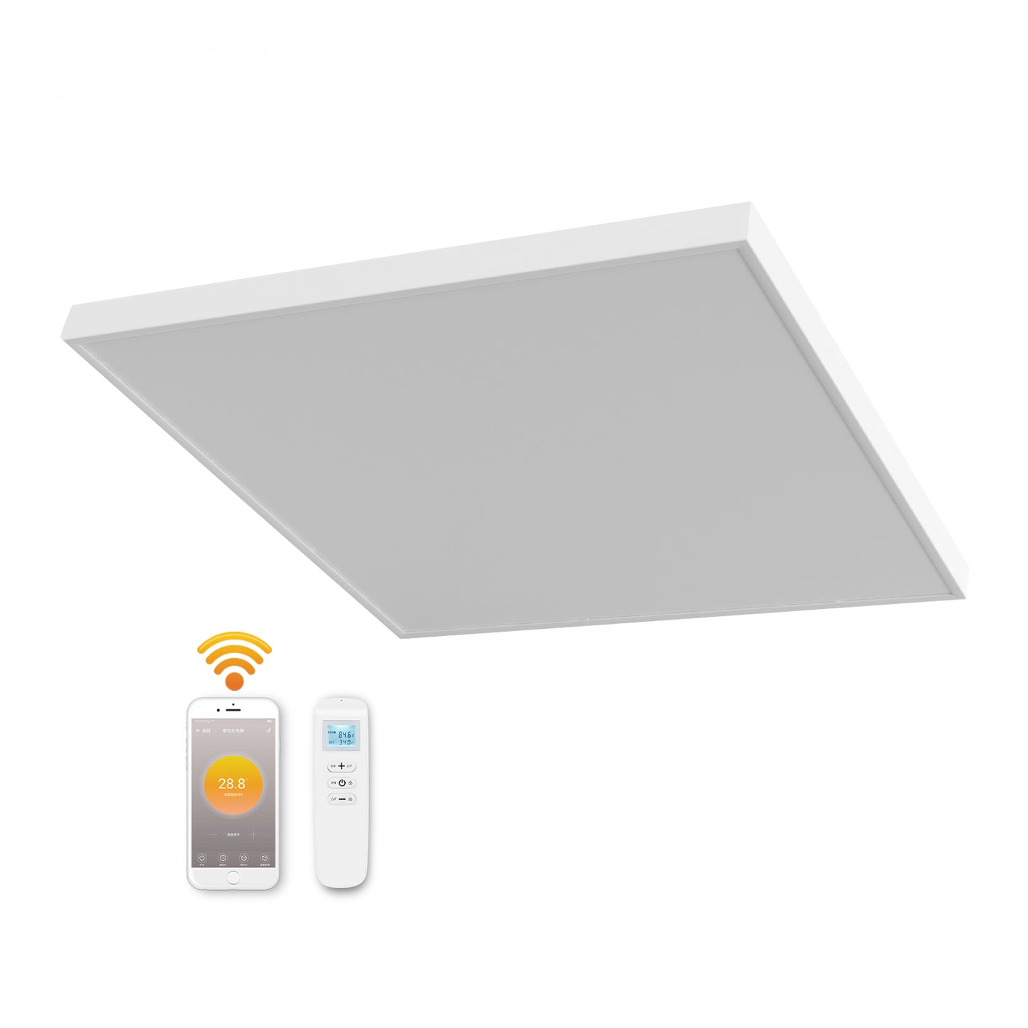 Stropní Infrapanel CEILING PRO 400W WiFi | Výhřevnost 8 m² | 60×60 cm | Termostat na DO + WiFi