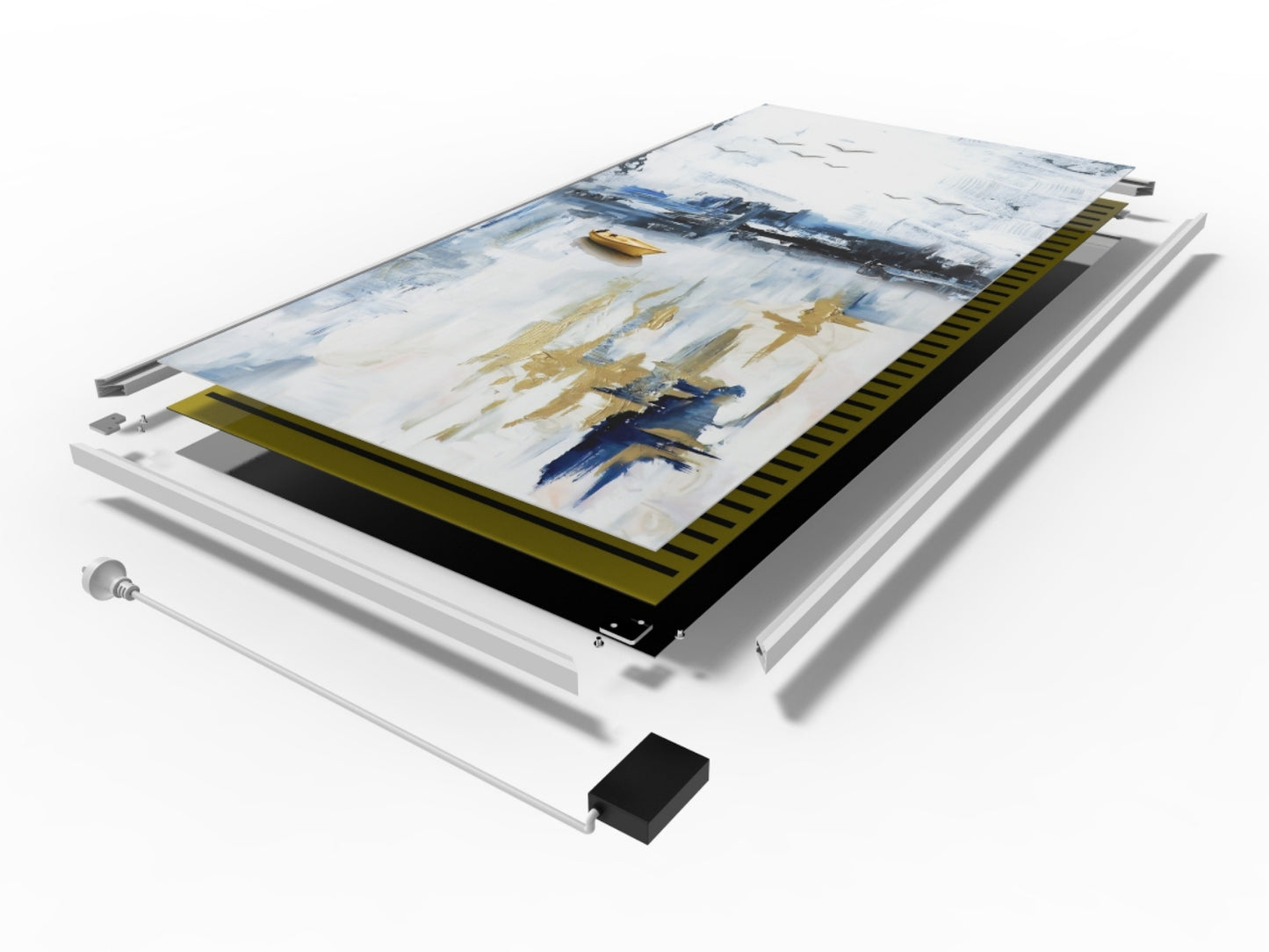 Nástěnný infrapanel BASIC 1100W | Výhřevnost 20m2 | 120x90 cm | WiFi termostat