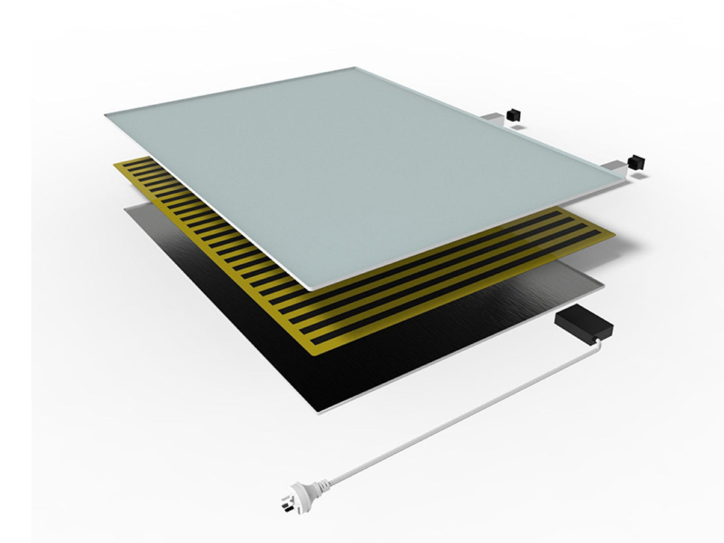 Zrcadlový infrapanel MIRROR 580W | Výhřevnost 10,5 m2 | 100x60 cm | WiFi termostat | Dálkový ovladač | Zrcadlo na šířku