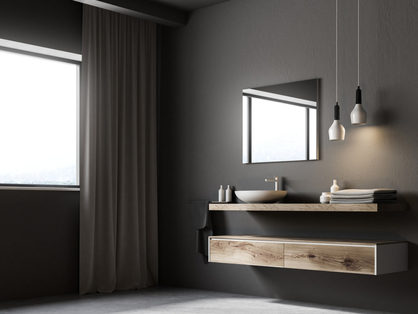 Zrcadlový infrapanel MIRROR 580W | Výhřevnost 10,5 m2 | 100x60 cm | WiFi termostat | Dálkový ovladač | Zrcadlo na šířku