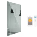 Zrcadlový infrapanel MIRROR 580W | Výhřevnost 10,5 m2 | 100x60 cm | WiFi termostat | Dálkový ovladač | Zrcadlo na šířku