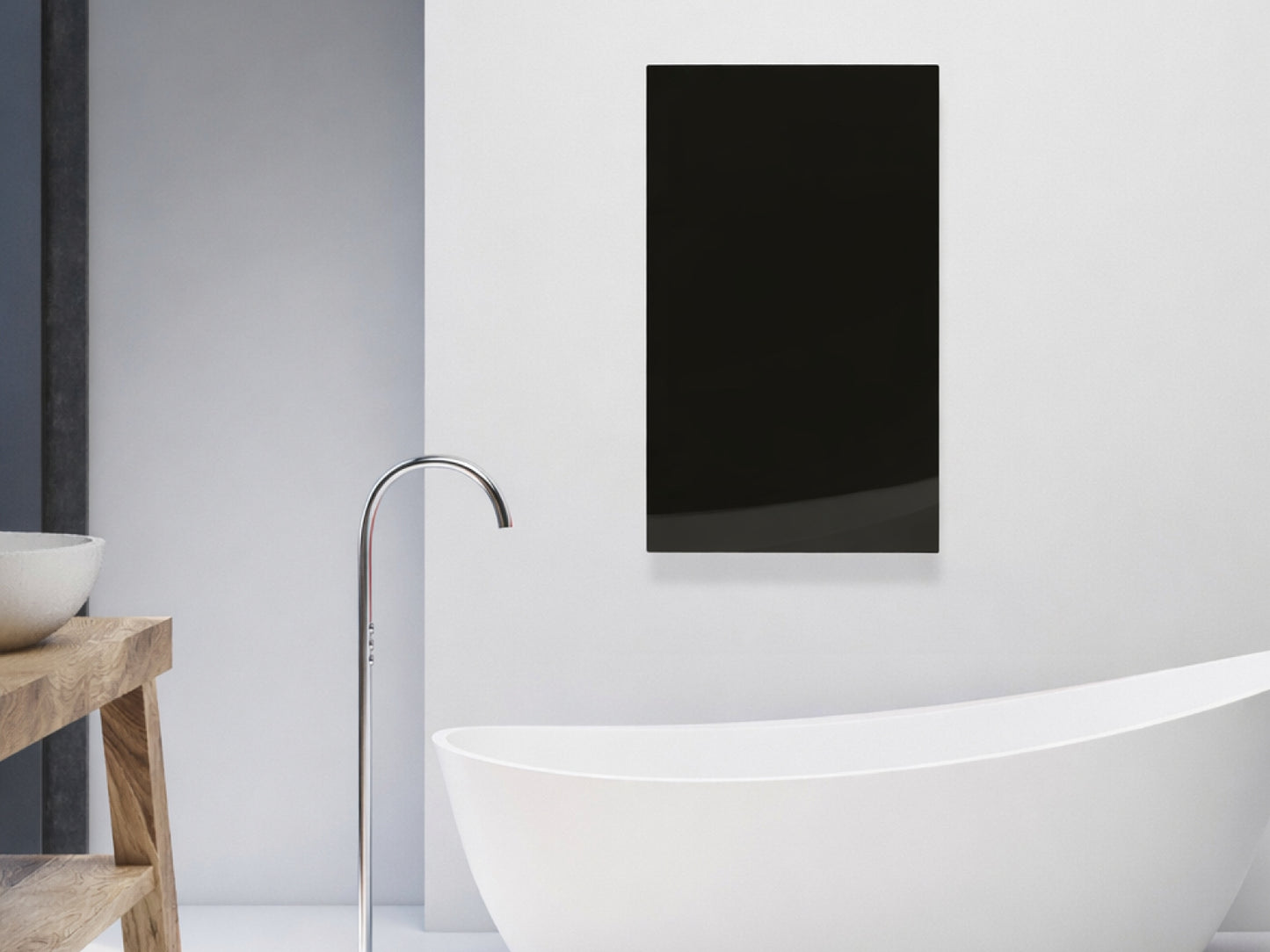 Skleněný Infrapanel GLASS 700W Černý | Výhřevnost 12,5 m2 | 120x60 cm | WiFi termostat