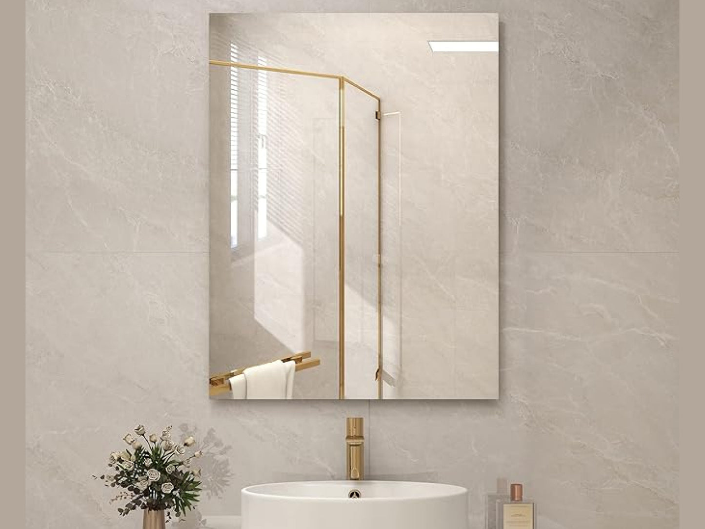 Chytré infrazrcadlo SMART MIRROR 250W | Výhřevnost 4,5 m2 | 60x80 cm | WiFi termostat | Dálkové ovládání | LED světlo | Zrcadlo na výšku