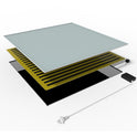 Skleněný Infrapanel GLASS 700W Mléčné sklo | Výhřevnost 12,5 m2 | 120x60 cm | WiFi termostat
