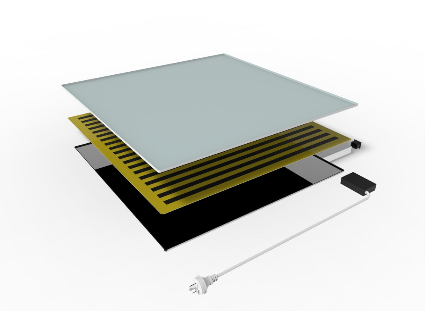 Skleněný Infrapanel GLASS 700W Mléčné sklo | Výhřevnost 12,5 m2 | 120x60 cm | WiFi termostat