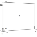 Infrapanel pod stul InfraTherm Table 210W | Výhřevnost 3,8 m2 | 60 x 40 cm | Manuální regulace