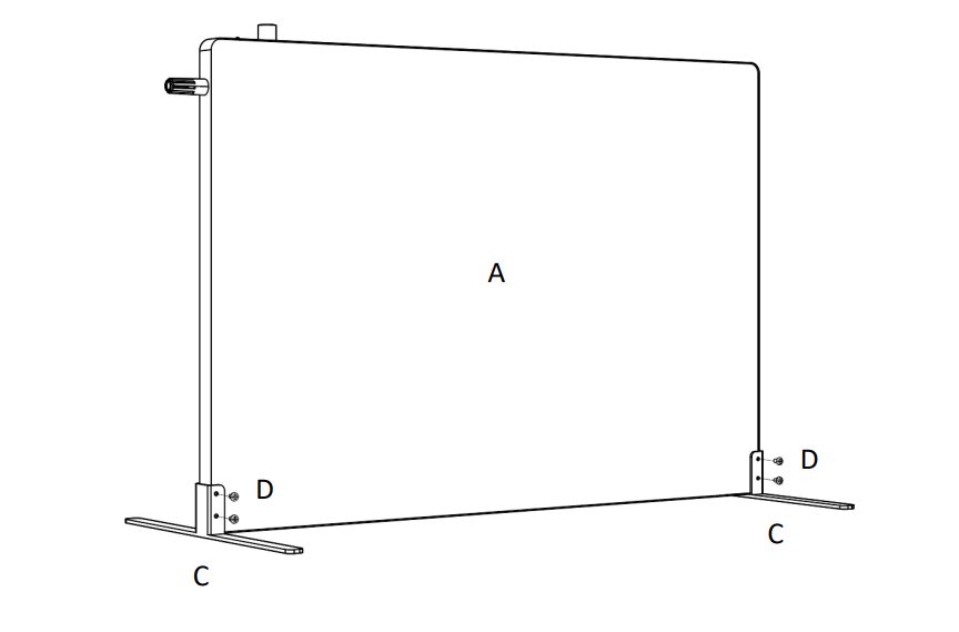 Infrapanel pod stul InfraTherm Table 210W | Výhřevnost 3,8 m2 | 60 x 40 cm | Manuální regulace