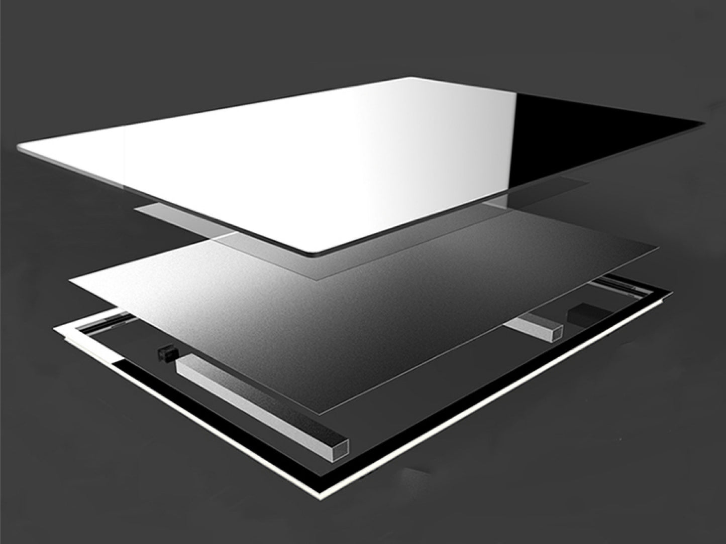 Zrcadlový infrapanel MIRROR 580W | Výhřevnost 10,5 m2 | 100x60 cm | WiFi termostat | Dálkový ovladač | Zrcadlo na šířku