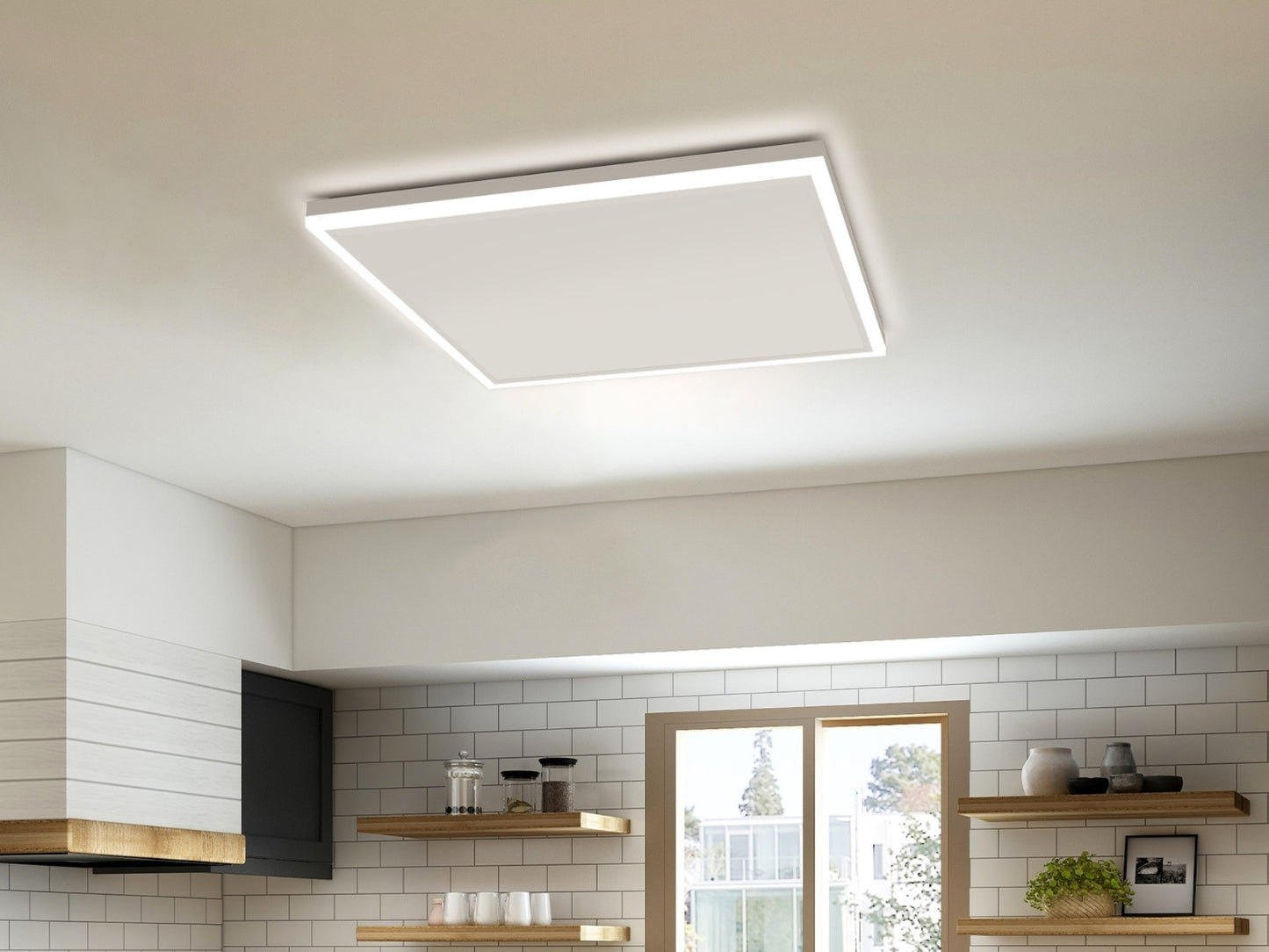 Stropní Infrapanel CEILING LED 370W | WiFi | Výhřevnost 6.5 m2 | 65x63 cm | LED světlo | Bezdrátový WiFi termostat